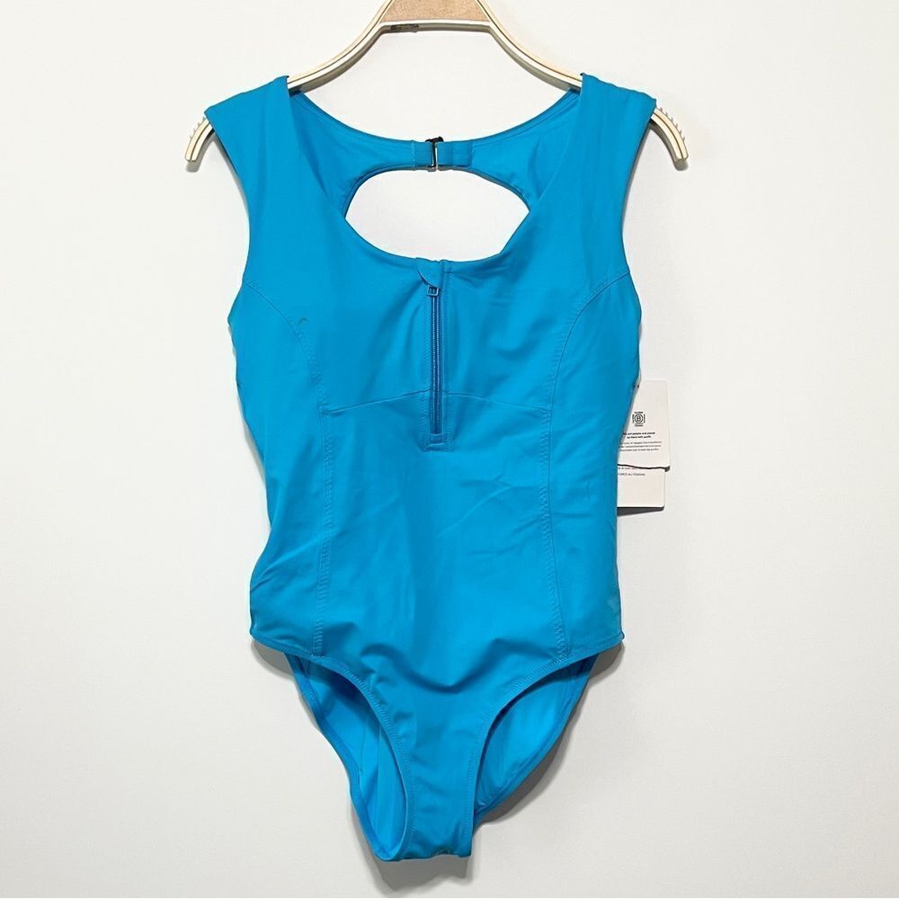 Athleta Deep Sea One Piece Swimsuit Size M - Picture 3 of 4